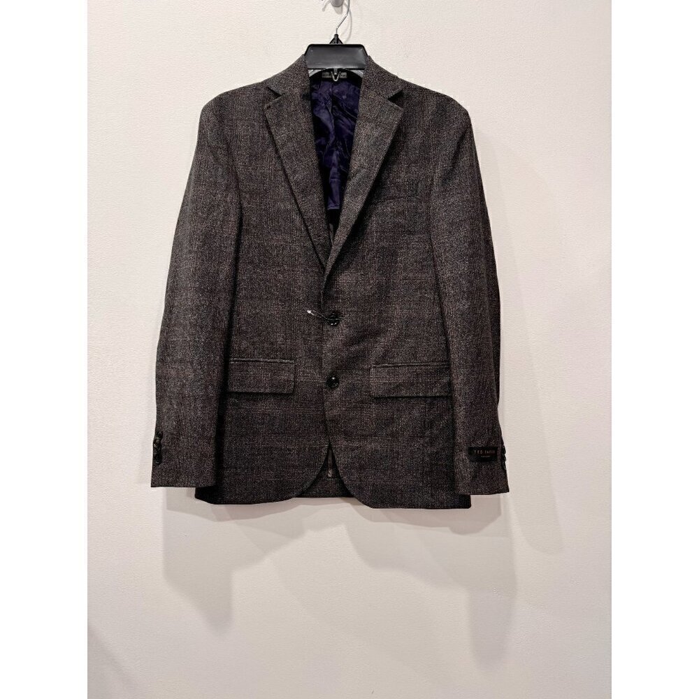 New Ted Baker London Men's Size 36S Karl SPJ Plaid Wool Sport Coat Made in Italy
